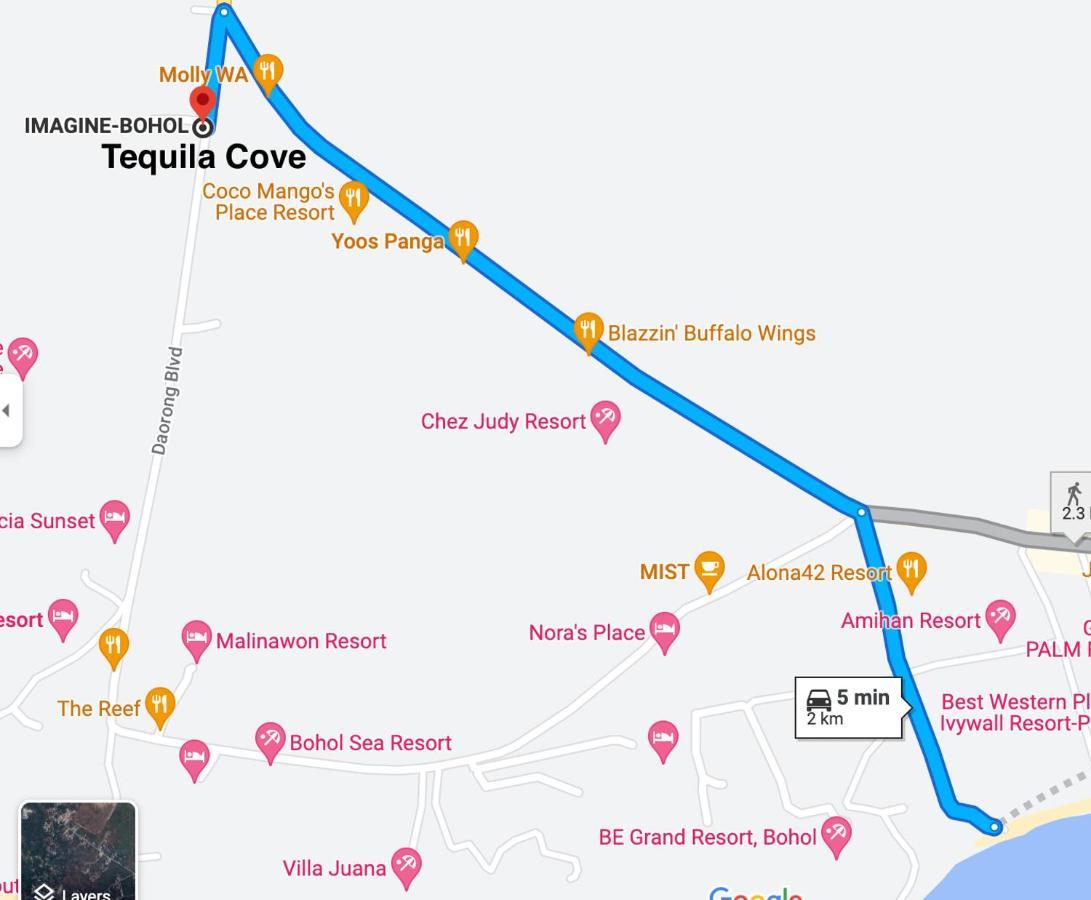 Tequila Cove Panzió Panglao Kültér fotó